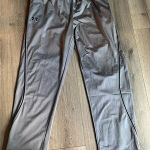 Like new Mens XL Under Armour gray athletic pants (loose fit)
